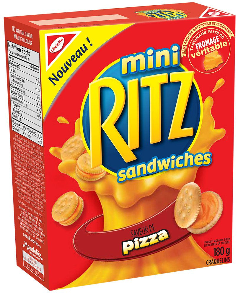 Ritz Bits Pizza Crackers 180g/6.34 oz., (6 pack) {Imported from Canada}