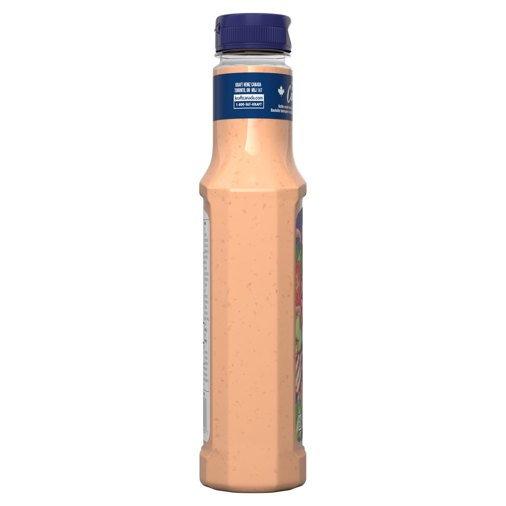 Kraft Thousand Island Dressing 425ml/14.4 oz., Bottle, side of bottle