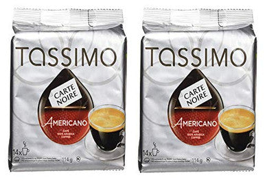 Tassimo Carte Noire Americano Coffee, Single Serve 14 T-Discs, 114g (2pk) {Imported from Canada}