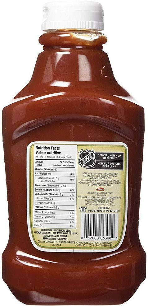 Heinz Ketchup Family Size - Fridge Fit 1.5L/3.2lbs (3pk) {Imported from Canada}