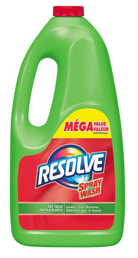 Resolve, Spray 'N Wash, Laundry Stain Remover, Mega Value Pre-Treat Trigger Refill, 1.5 L