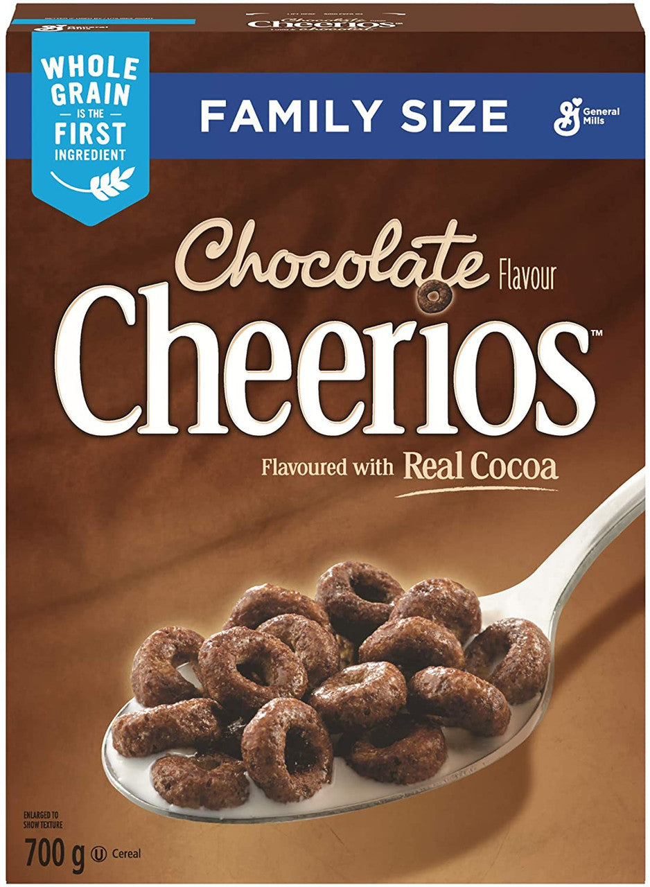 Cheerios, Chocolate Flavour Cereal, Family Size, 700g/24.7oz., {Imported from Canada}