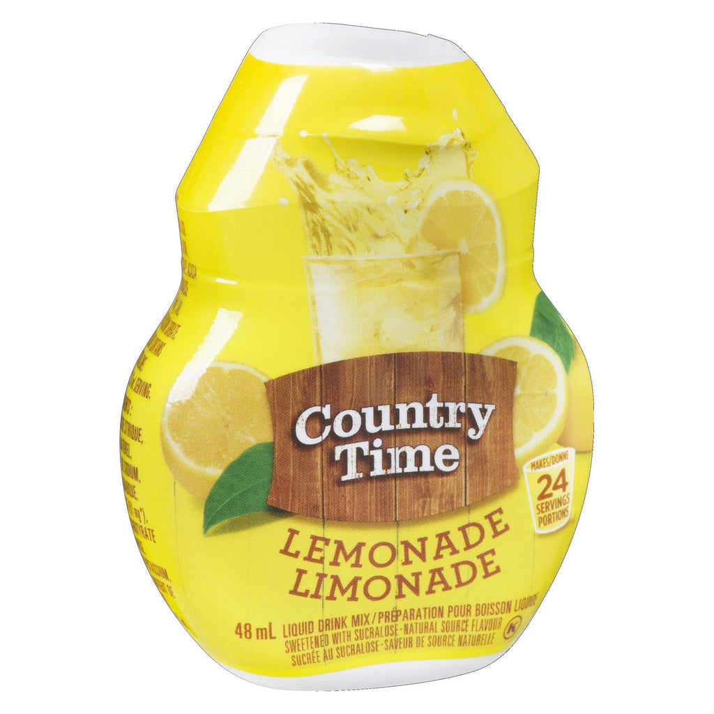 Country Time Liquid Drink Mix, Lemonade, 48mL (Pack of 12), {Imported from Canada}