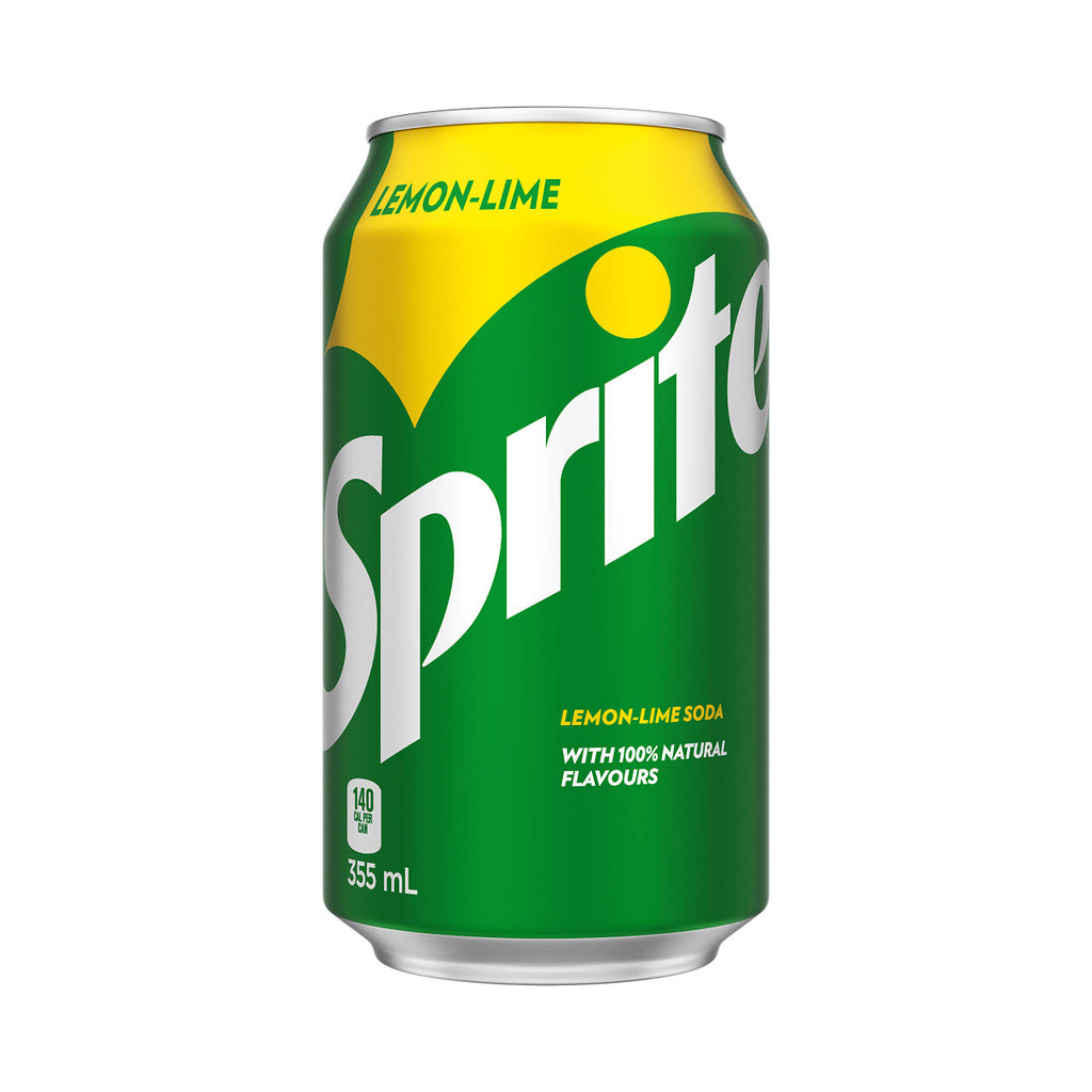 Sprite Lemon Lime Soda, 355mL/12oz., Cans, 12 Pack, {Imported from Canada}