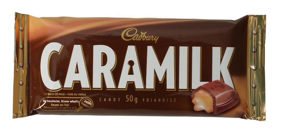 Cadbury Caramilk Chocolate Bars 50g/1.8oz. Each (48pk) {Imported from Canada}
