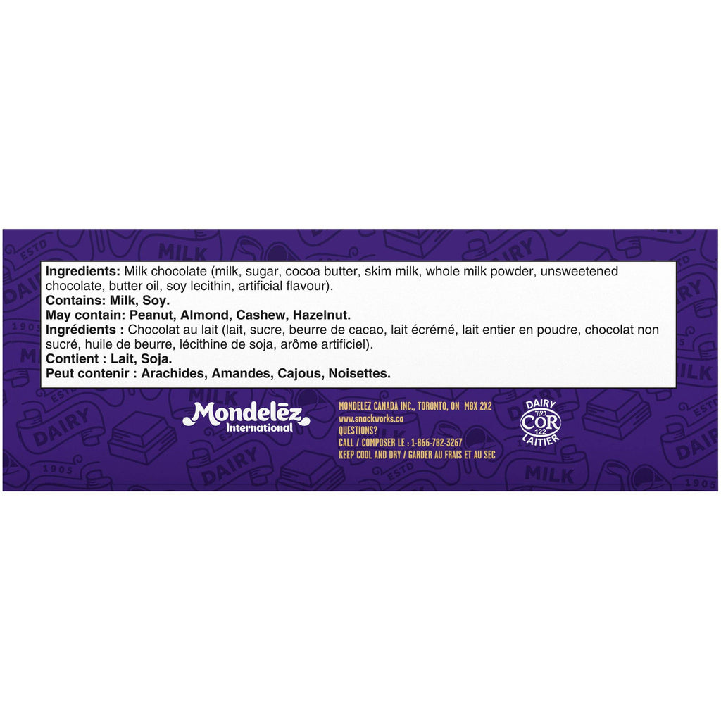 Cadbury Dairy Milk Chocolate - 24x42g {Imported from Canada}