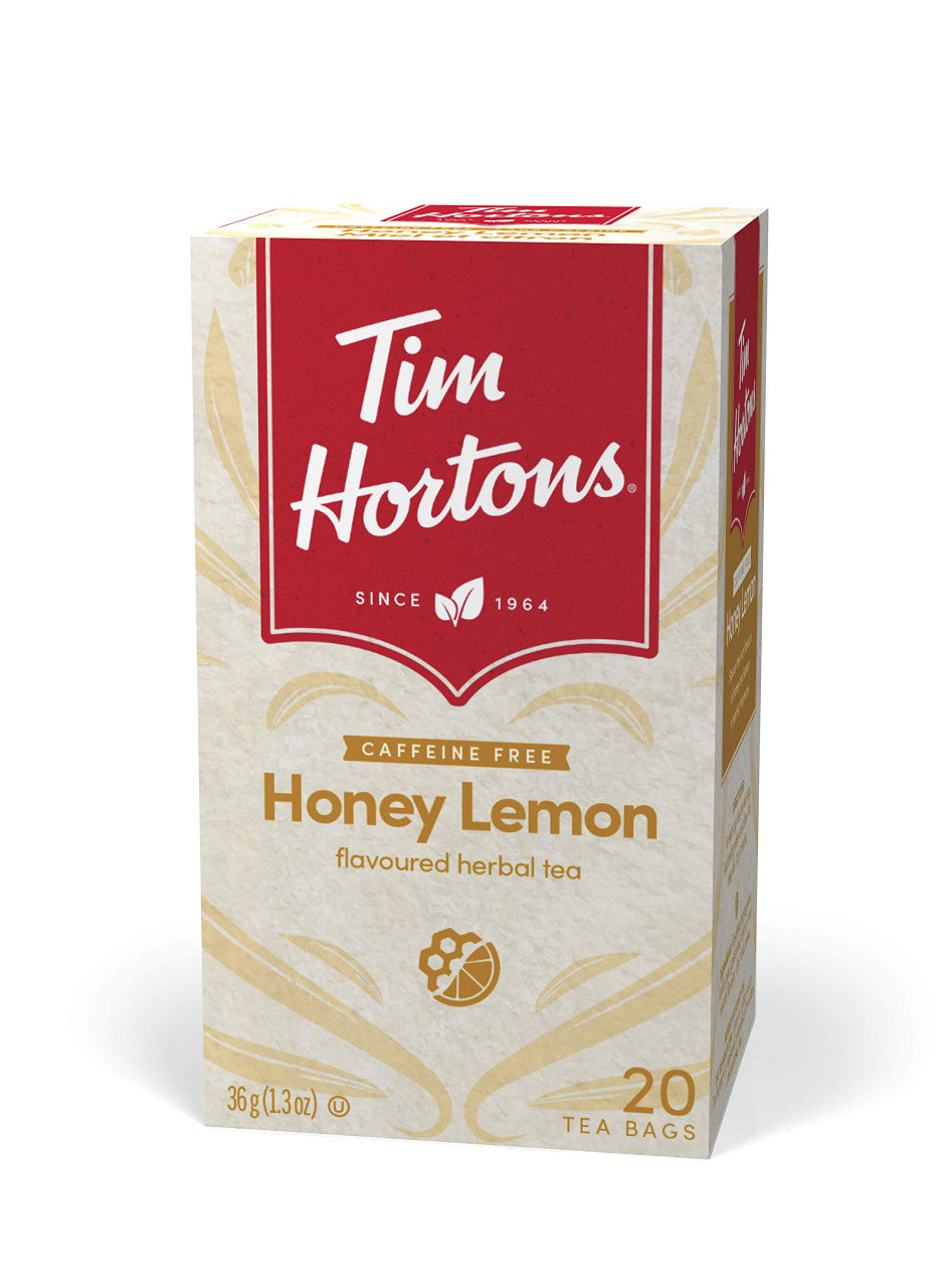 Tim Hortons Honey Lemon Herbal Tea, 20ct., 36g/ 1.3oz, {Imported from Canada}