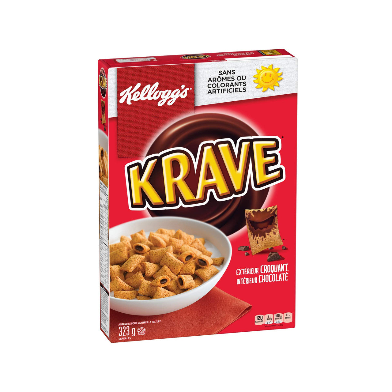 Kellogg's Krave Chocolatey Cereal  323g/11.39oz  {Imported from Canada}