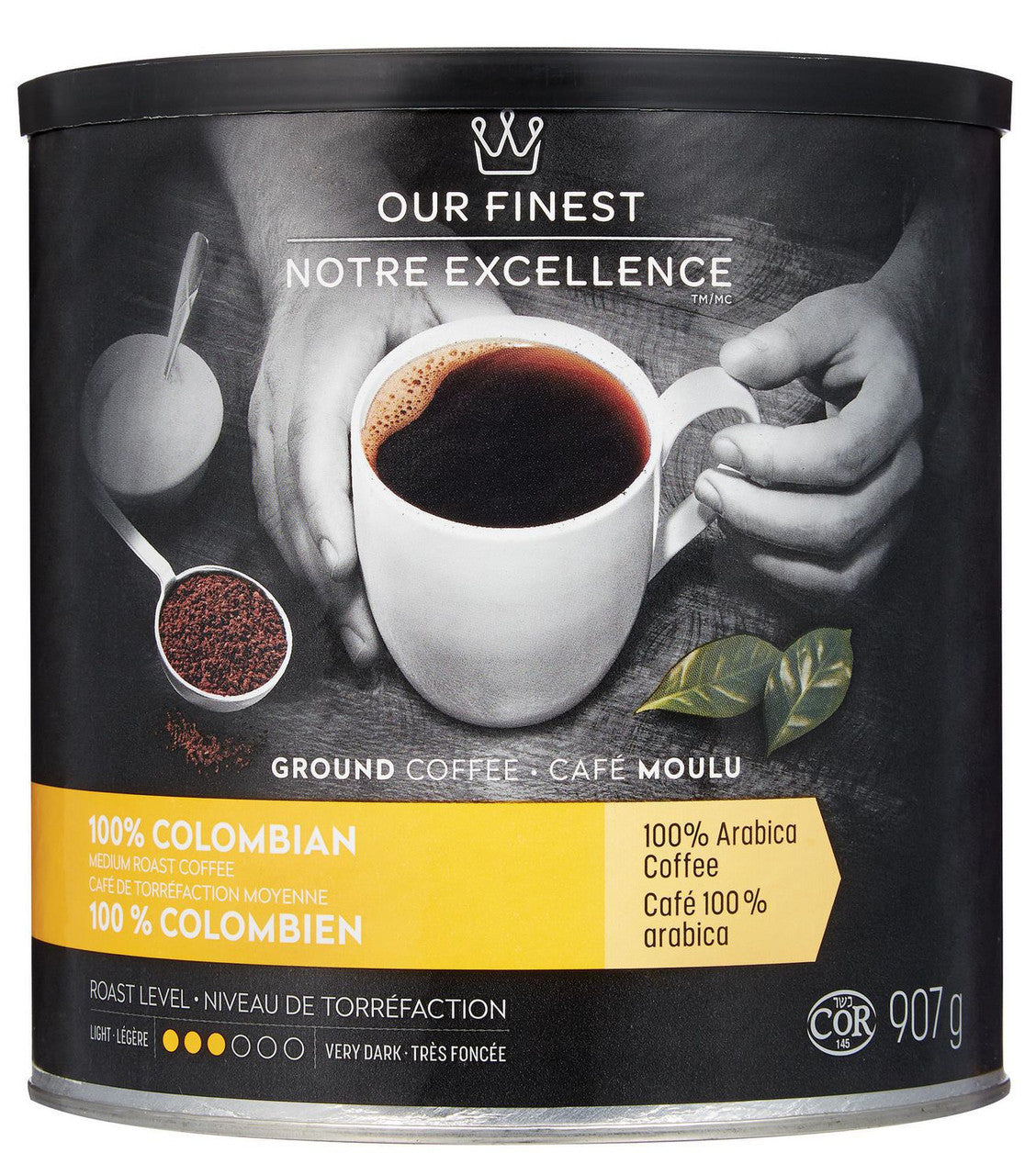 Our Finest, 100% Colombian Medium Roast Ground Coffee, 907g/32oz., {Imported from Canada}