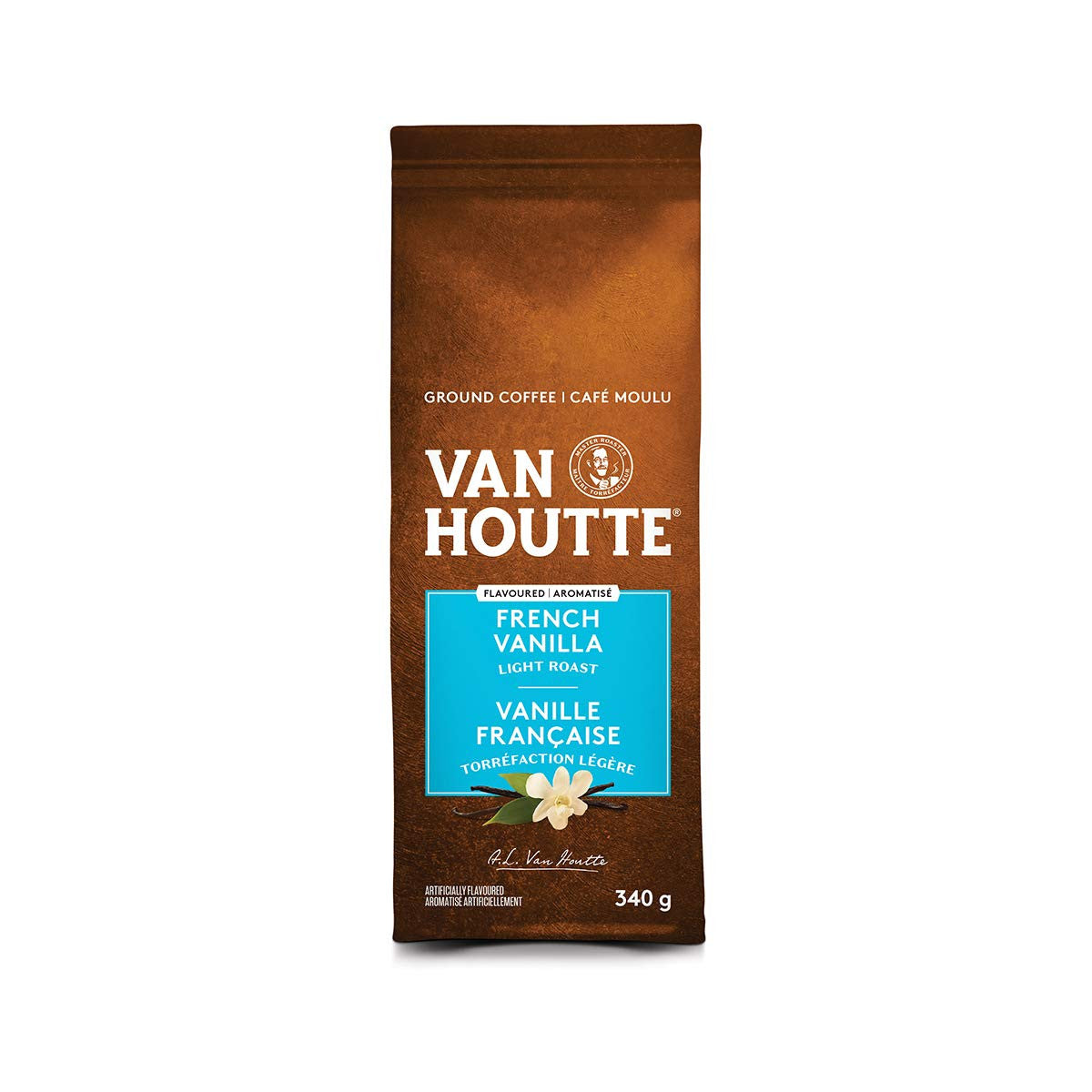 Van Houtte French Vanilla Light Ground Coffee, 340g/12oz., {Imported