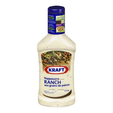 Kraft Peppercorn Ranch Dressing 475ml/16oz., (Imported from Canada)