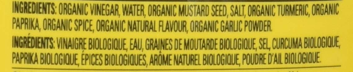 French's, Organic, Classic Yellow Mustard, 325ml/11oz., {Imported from Canada}