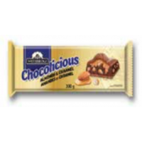 Waterbridge Chocolicious Almonds & Caramel Bar, 300g/10.6oz., {Imported from Canada}
