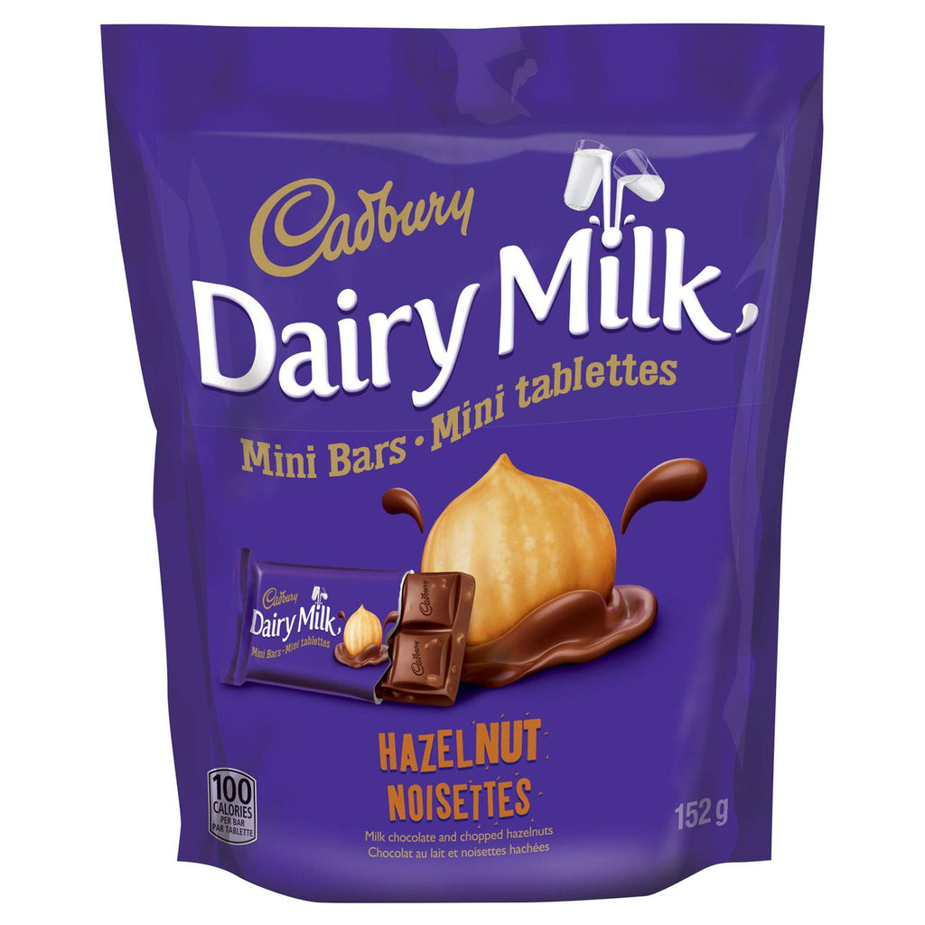 Cadbury Dairy Milk Hazelnut Minis, 152g/5.4oz, (Imported from Canada)