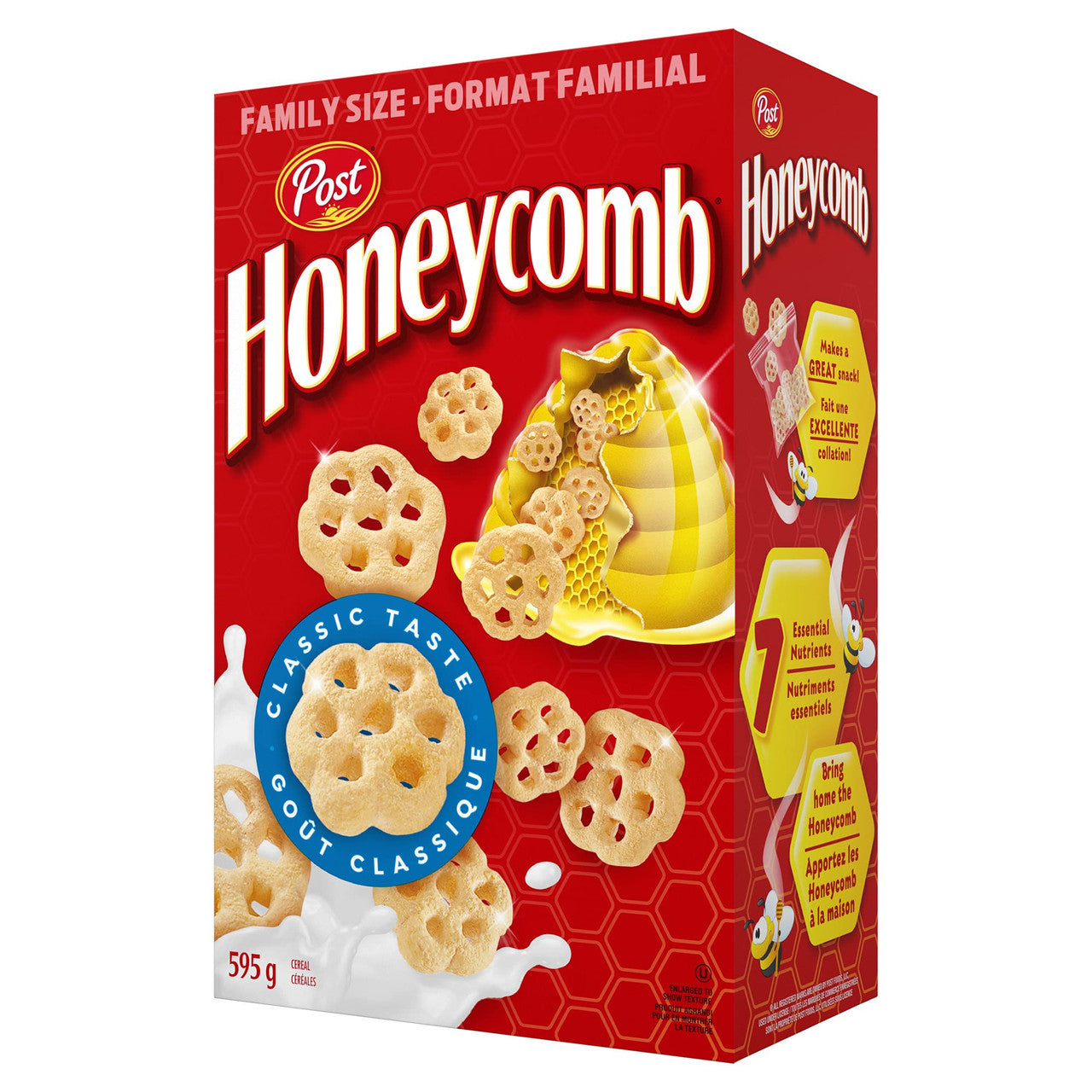 Post Honeycomb Cereal Family Size, 595g/21 oz., Box {Imported from Canada}