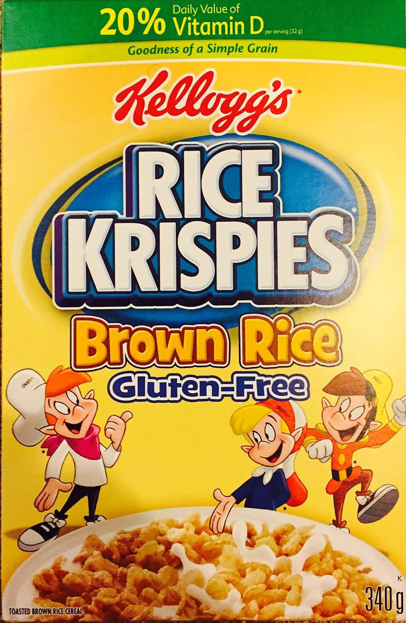 Kellogg's Rice Krispies Boxes of Gluten Free Cereal, Whole Grain Brown Rice 100ct