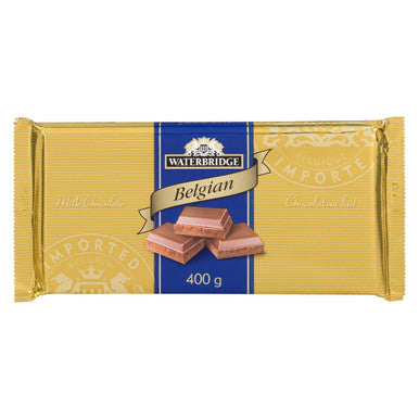 Waterbridge Belgian Milk Chocolate 400 g/14.12 oz {Imported from Canada}