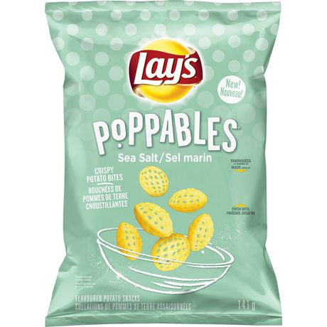 Lay's Poppables Sea Salt Potato Snack, 141g/5 oz., {Imported from Canada}