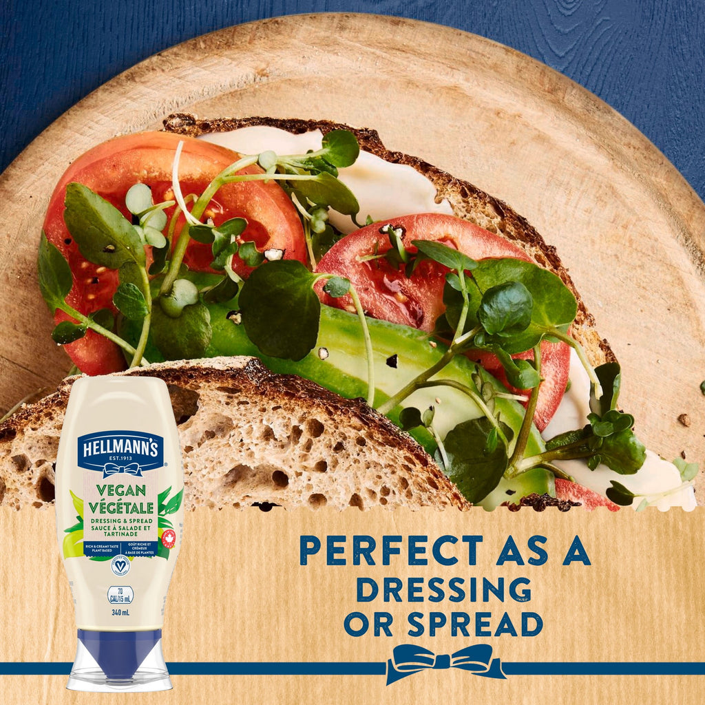 Hellmann's Vegan Dressing & Sandwich Spread, 340ml/12 oz. Squeeze Bottle