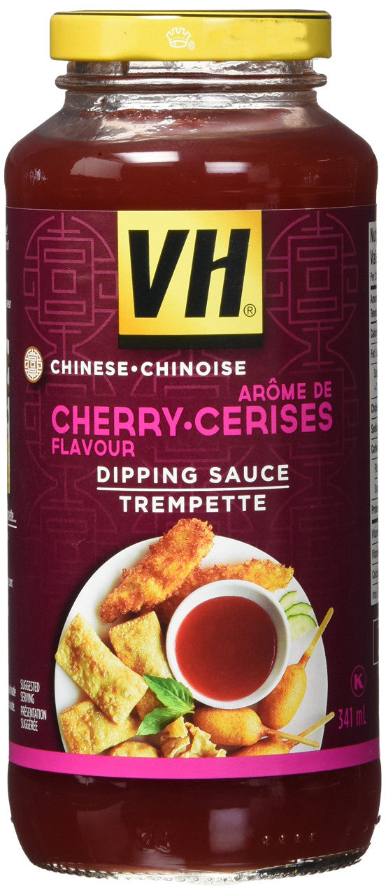 VH Cherry Dipping Sauce (12 Count), 341ml/11.5oz, Jars, {Imported from Canada}