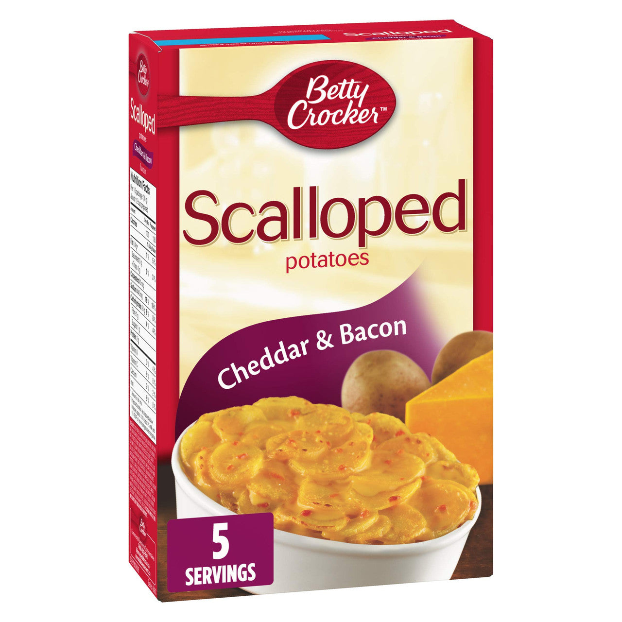 Betty Crocker Cheddar Bacon Scalloped Potatoes, 148g/5.2oz (Imported from Canada)
