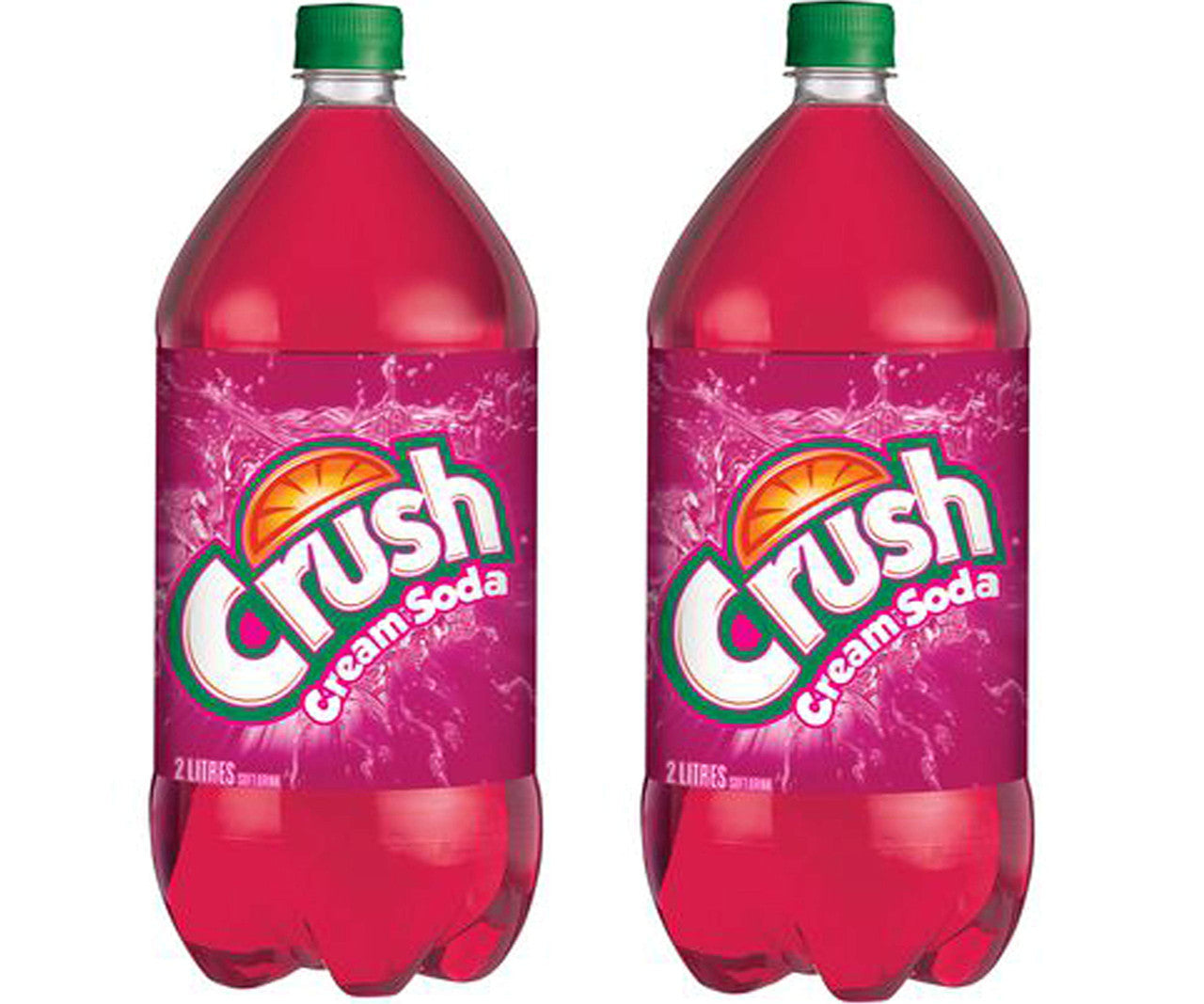 Crush Cream Soda Soft Drink 2 Bottles, 2 Litres / 67.6 Fluid Ounces each {Imported from Canada}