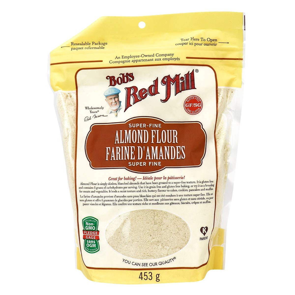 BOB'S RED MILL Flour Almond Meal, 453g/16 oz., {Imported from Canada}