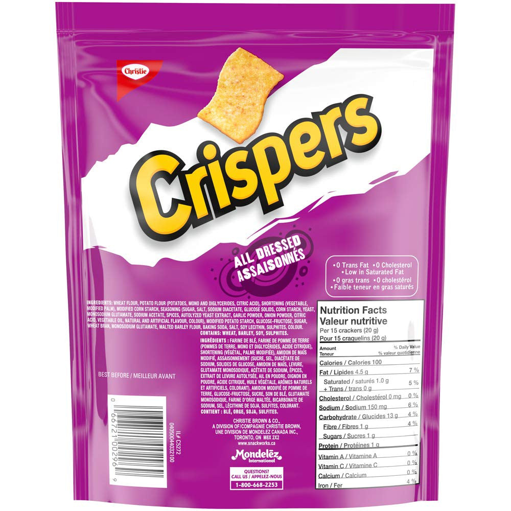 Christie Crispers All Dressed, 175g/6.17 Ounces {Imported from Canada}