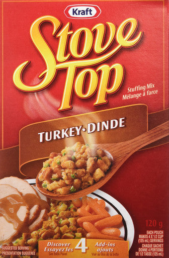 Kraft, Stove Top Stuffing Mix, Turkey, 120g/4.2oz., {Imported from Canada}