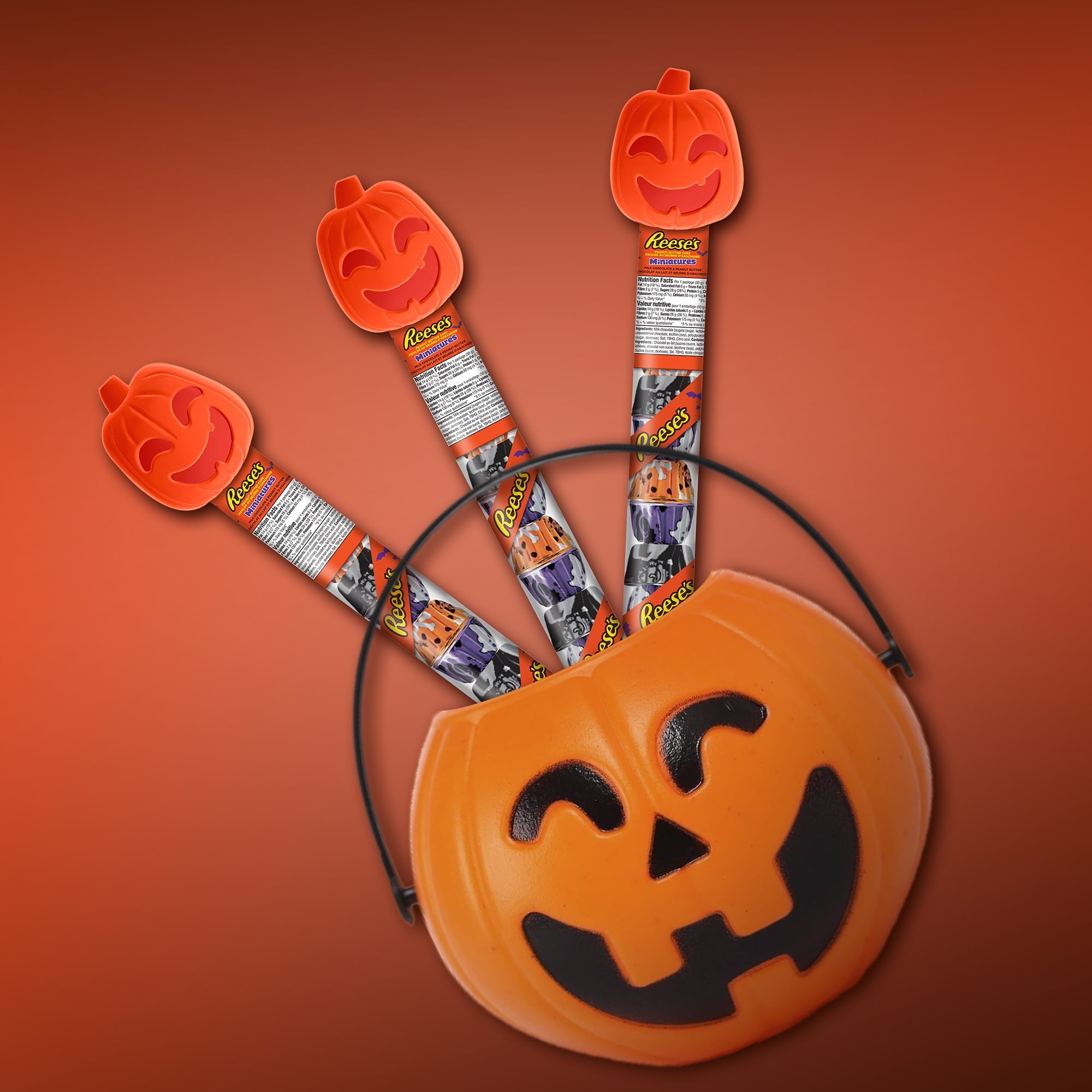 Hershey's Reese's Peanut Butter Cups Cane, Milk Chocolate, 50g/1.75 oz. Tube