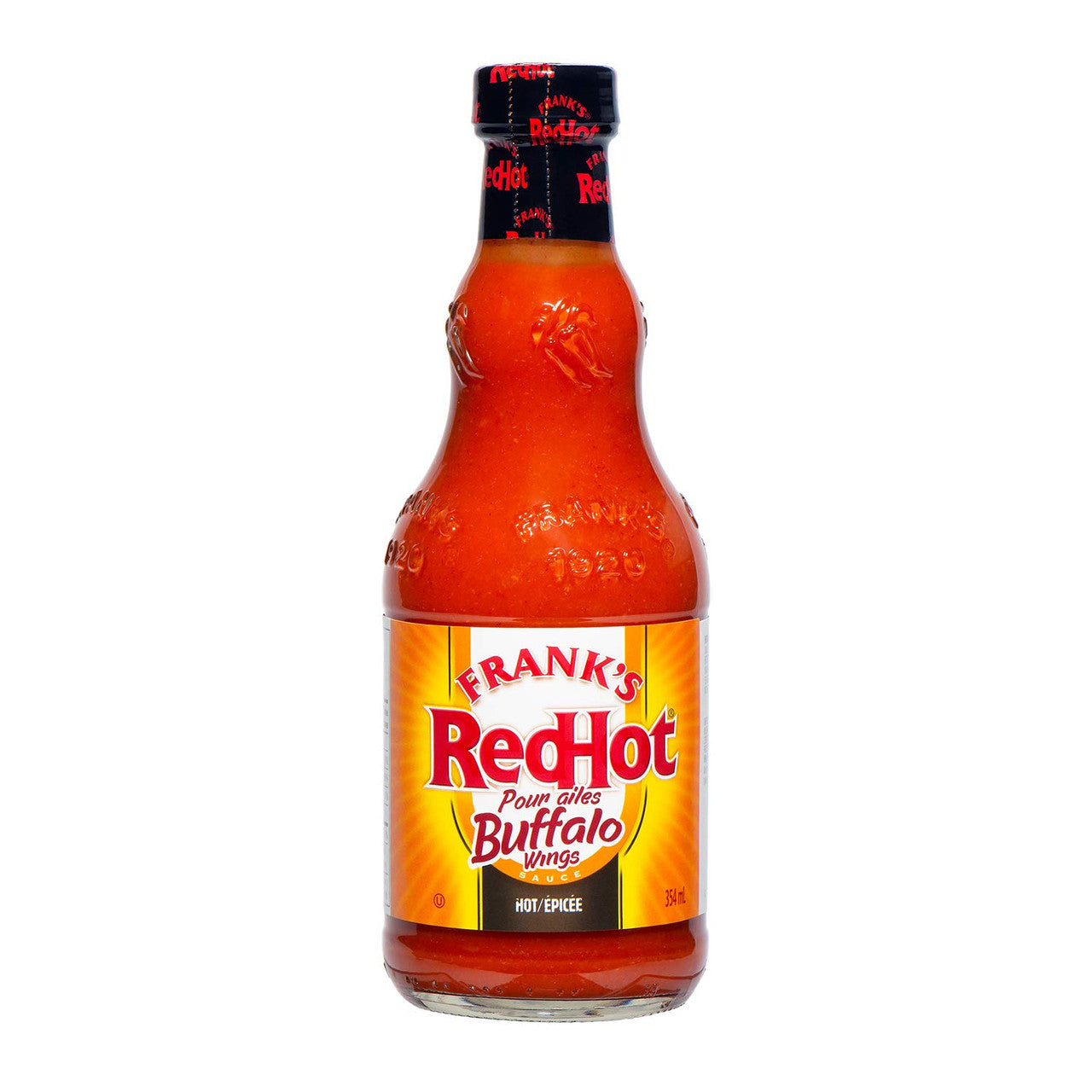 Frank's RedHot, Hot Sauce, Hot Buffalo Wings, 354ml/12 oz, {Imported from Canada}