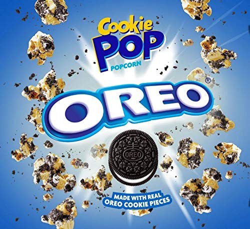 Cookie Pop Popcorn, made with real Oreo Cookie Pieces, 149g/5.3 oz, 12pk, {Imported from Canada}