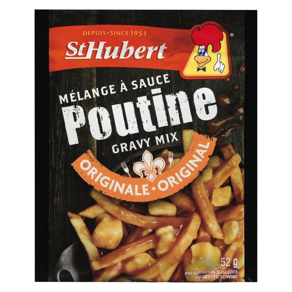 St Hubert Poutine Gravy Mix  Original Recipe, 52g/1.8 oz., {Imported from Canada}