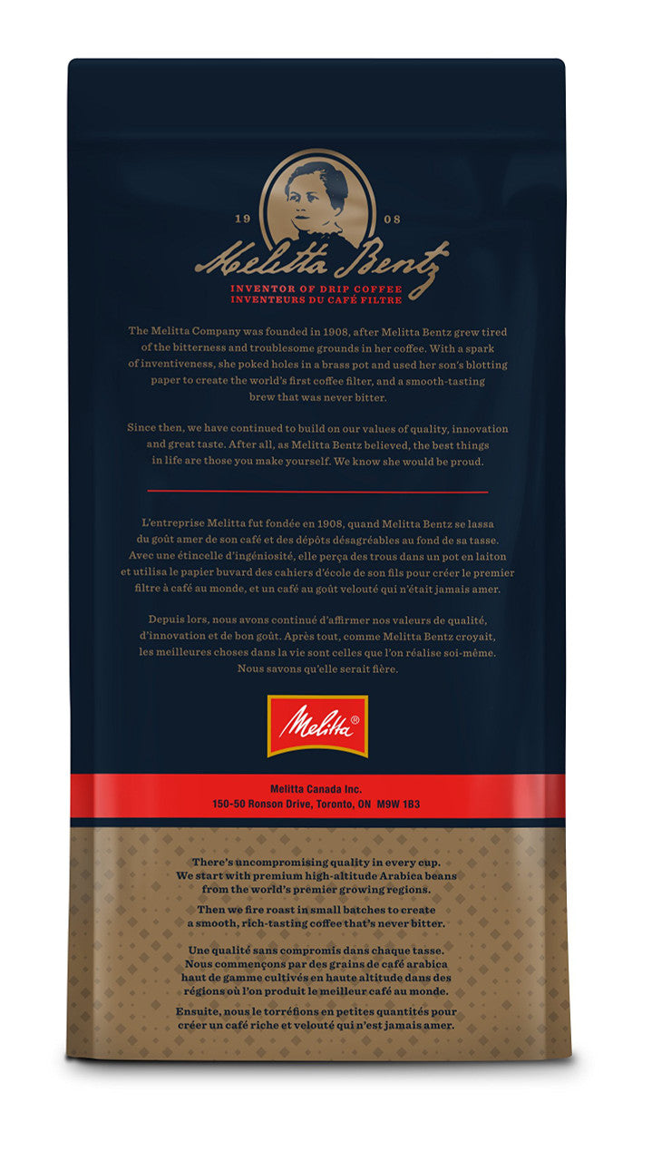 MELITTA French Vanilla Whole Bean Coffee, 907g/32oz., Bag, {Imported from Canada}