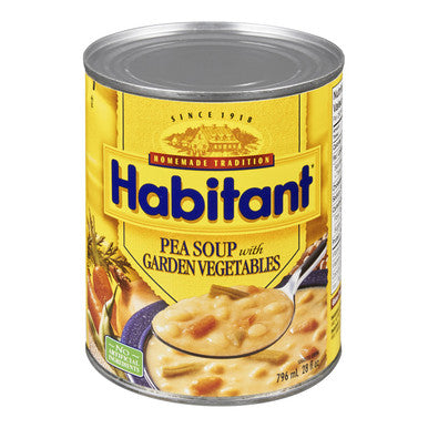 Habitant Pea With Garden Vegetable Soup, 796ml {Imported from Canada}