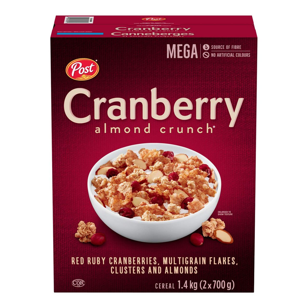 Post Cranberry Almond Crunch Cereal 1.1kg/2.2 lbs. {Imported from Canada}