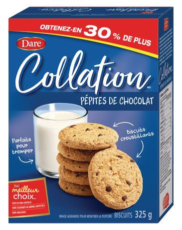 Dare Breaktime Chocolate Chip Cookies, 325g/11.5oz., 12 Count {Imported from Canada}