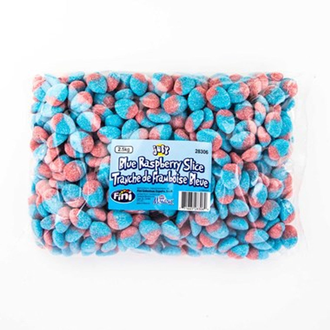 Juby Blue Raspberry Slice Gummies 2.5kg/5.5 lbs {Imported from Canada}