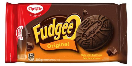 Christie Fudgeeo, Original, Cookies, 500g/17.6oz, 12 Count,{Imported from Canada}