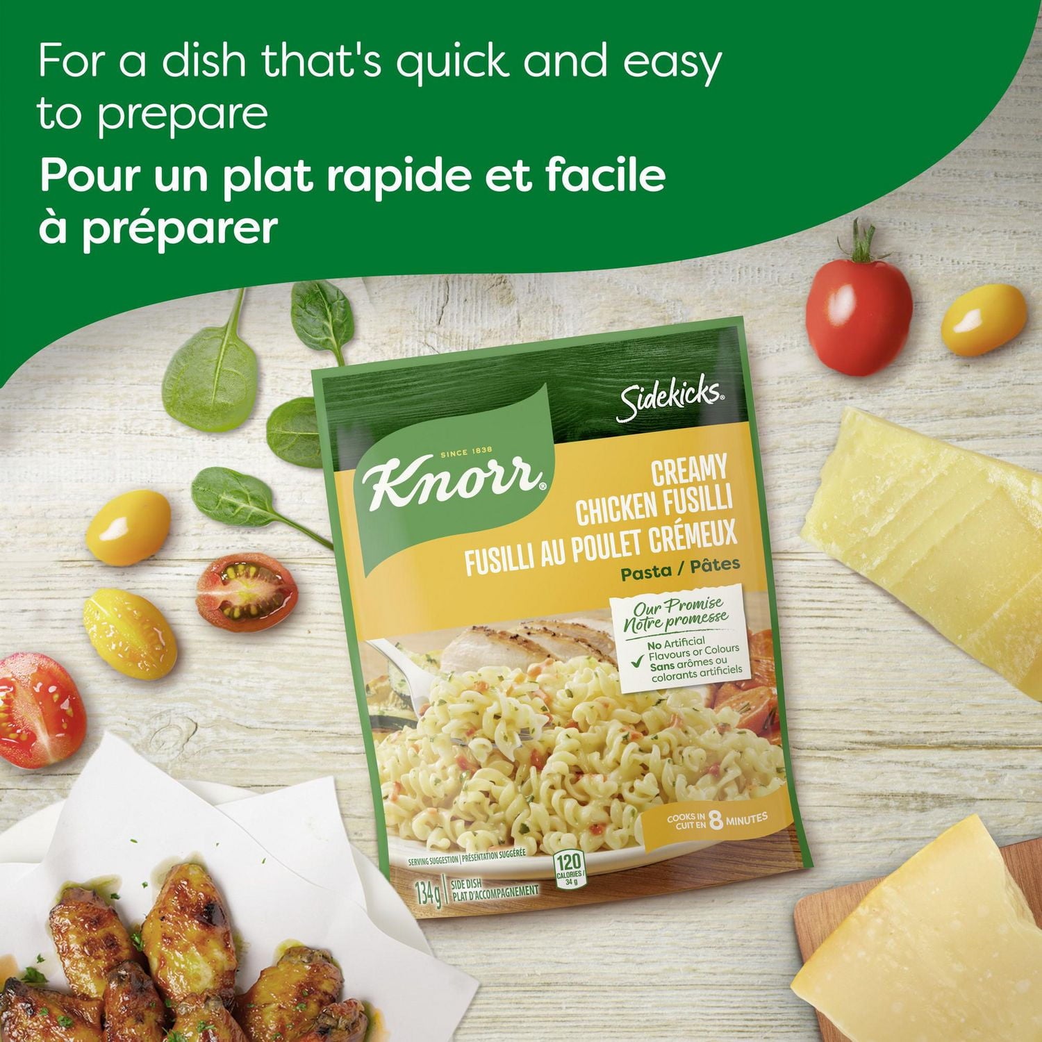 Knorr Sidekicks Creamy Chicken Pasta, 134g/4.7oz, Pouch