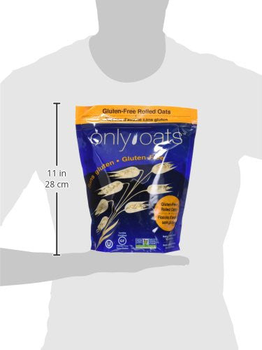 Only Oats, Gluten Free, Pure Whole Grain Rolled Oats, 1Kg/35.27oz., (6 Pack) {Imported from Canada}
