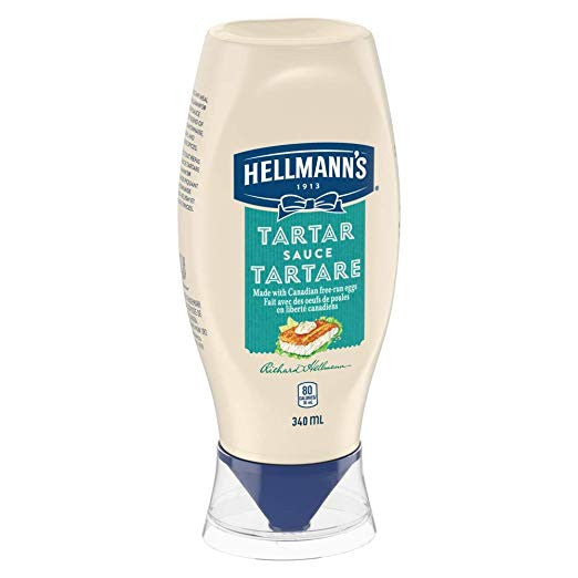Hellmann's EZ Squeeze Tartar Sauce 340ml/11.5oz, (Imported from Canada)