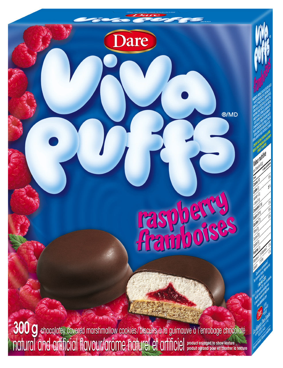 Dare Puffs Raspberry/Chocolatey Marshmallow Cookies 300g
