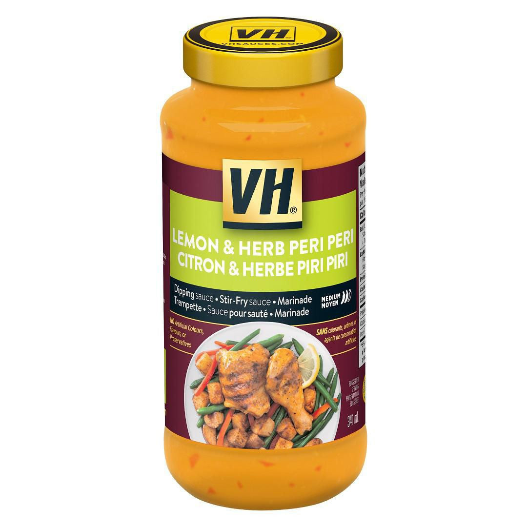 VH Lemon and Herb Peri Peri Sauce, 341ml/11.5 fl. oz., {Imported from Canada}
