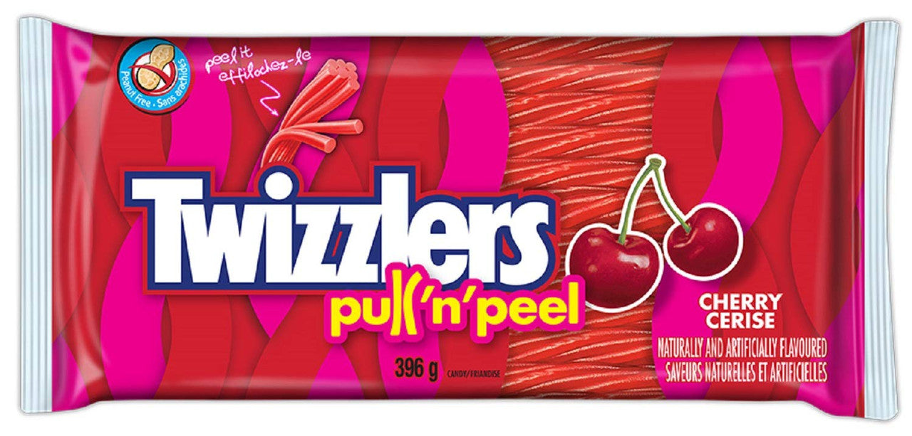 Twizzlers Cherry Pull N Peel Party Pack, 396g/14oz {Imported from Canada}