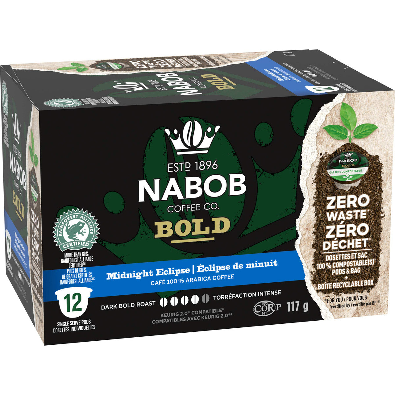 Kraft Nabob Eclipse Mild Roast Coffee Pod, Compatible with Keurig K-Cup Brewers, 12-Count