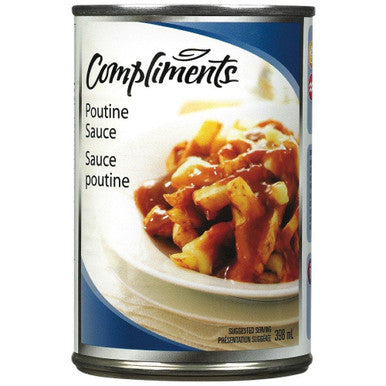 Compliments Poutine Gravy Sauce 398ml/13.5oz. (Imported from Canada)