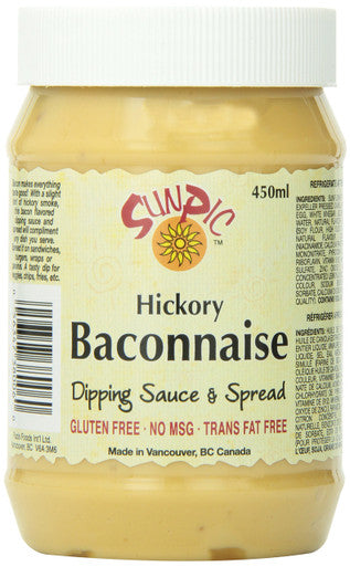 Sunpic Hickory Baconnaise, 450ml/15.2 oz.,Dipping Sauce & Spread, (Canadian)