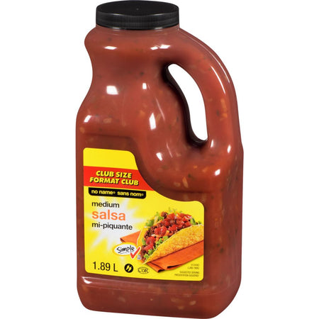 NO NAME Salsa, Medium Club Size. 1.89 litre/64 fl. oz. {Imported from Canada}