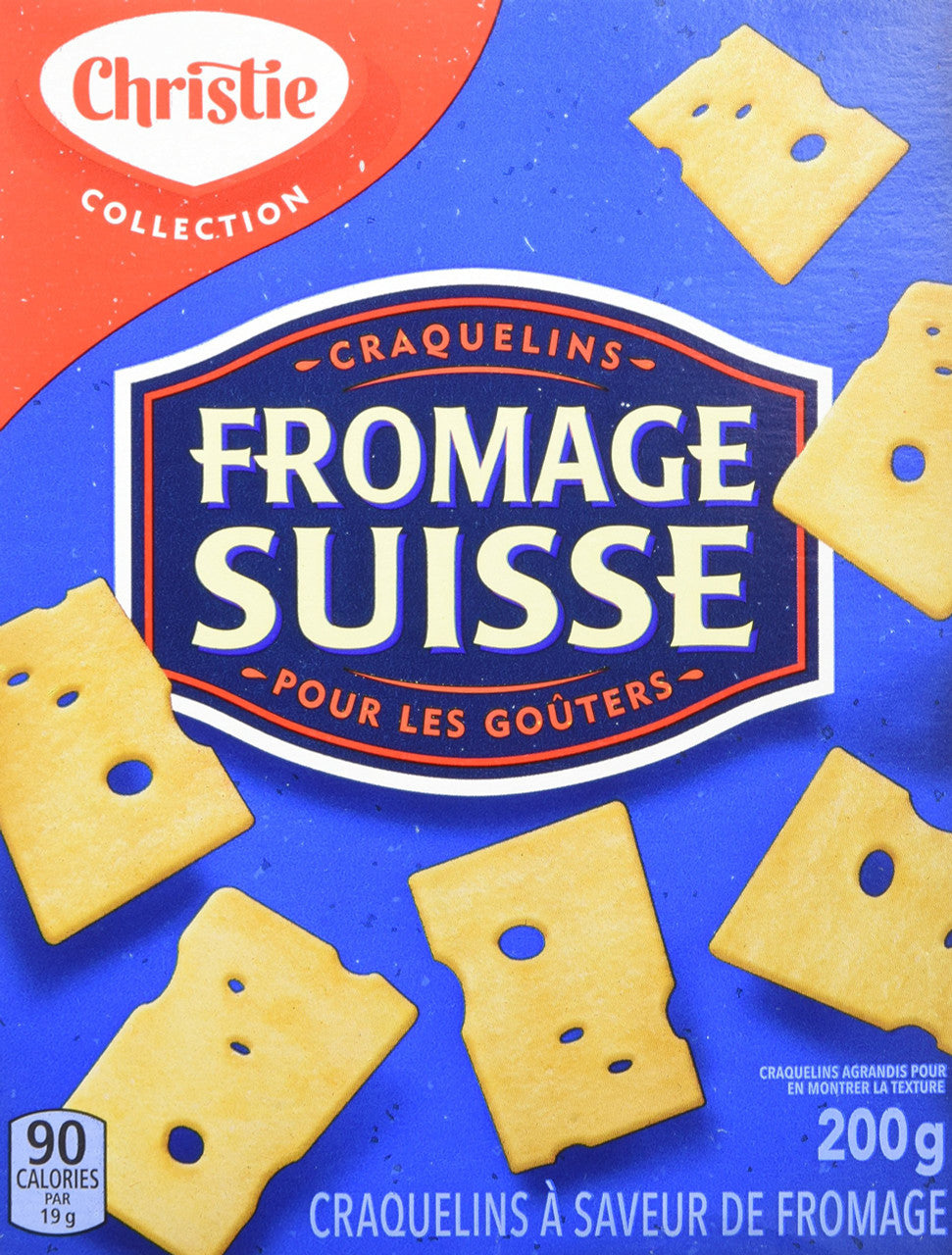 Christie Swiss Cheese Crackers, 200g/7.1oz., 6ct, {Imported from Canada}